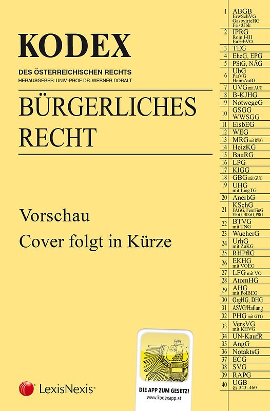 KODEX Bürgerliches Recht 2025/26 - inkl. App