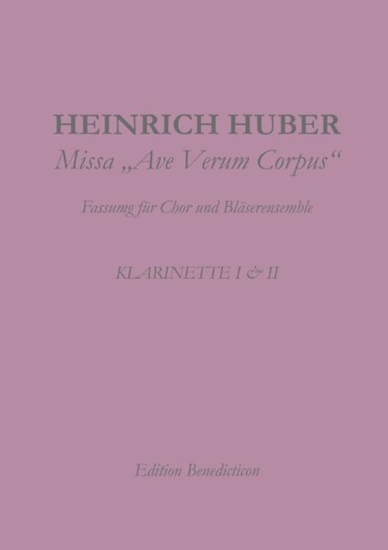 Missa Ave Verum. Klarinette I und II