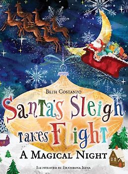 Santa's Sleigh Takes Flight! A Magical Night.