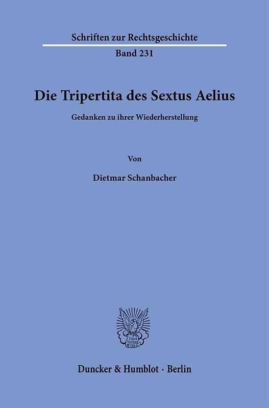 Die Tripertita des Sextus Aelius