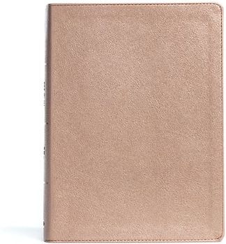 CSB Study Bible, Rose Gold Leathertouch, Indexed