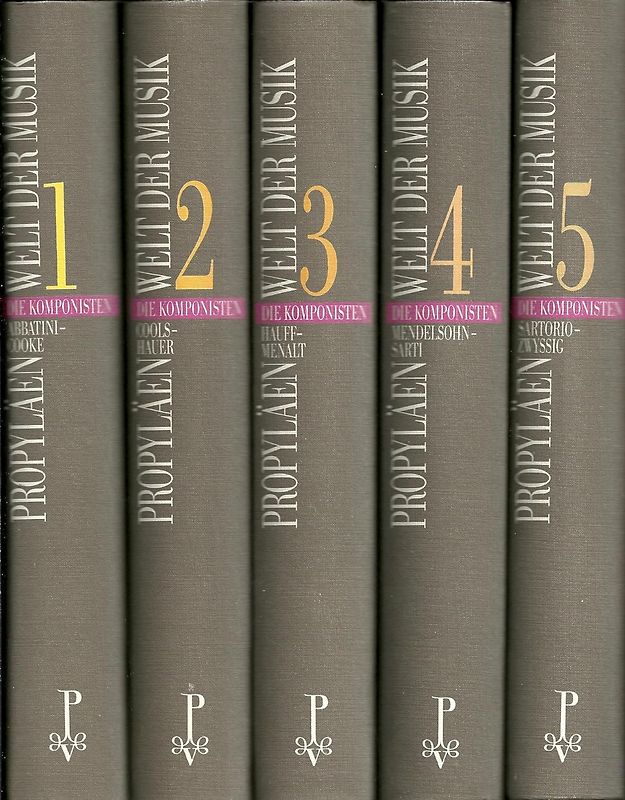 Welt der Musik - Die Komponisten - Ein Lexikon in fünf Bänden