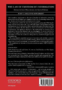 The Law of Freedom of Information