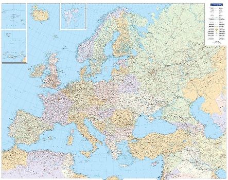 Kümmerly+Frey Europakarte politisch Poster 1:4,5 Mio.