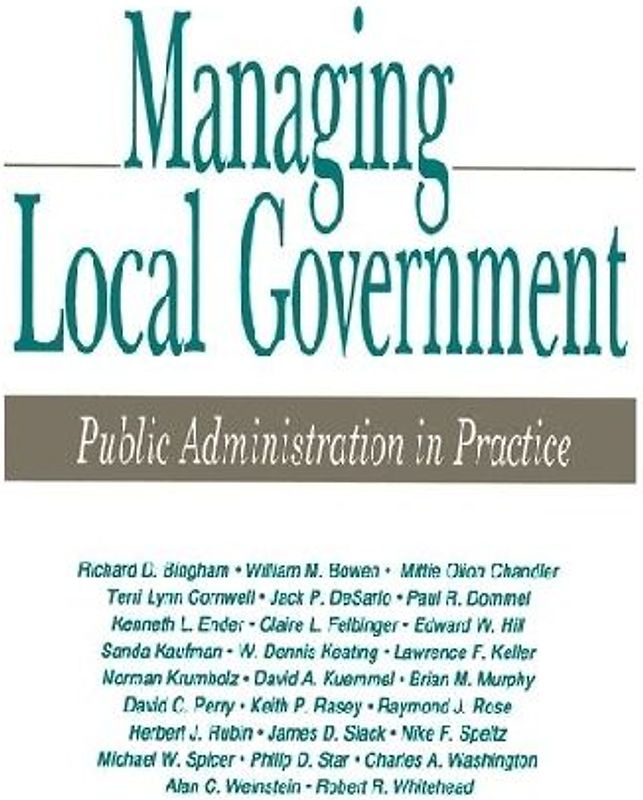 Managing Local Government