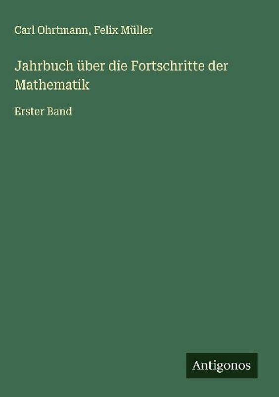 Jahrbuch über die Fortschritte der Mathematik