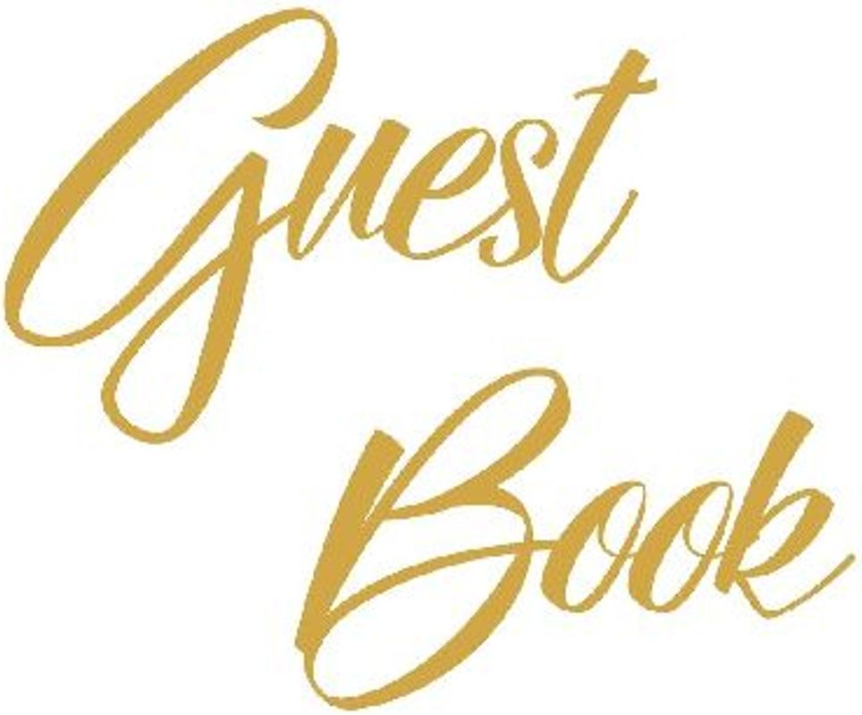Gold Guest Book, Weddings, Anniversary, Party's, Special Occasions, Wake, Funeral, Memories, Christening, Baptism, Visitors Book, Guests Comments, Vacation Home Guest Book, Beach House Guest Book, Comments Book and Visitor Book (Hardback)