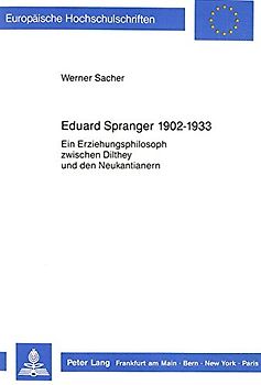 Eduard Spranger 1902 - 1933