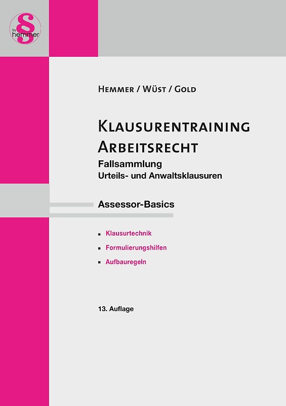 Assessor Basics Arbeitsrecht Klausurentraining