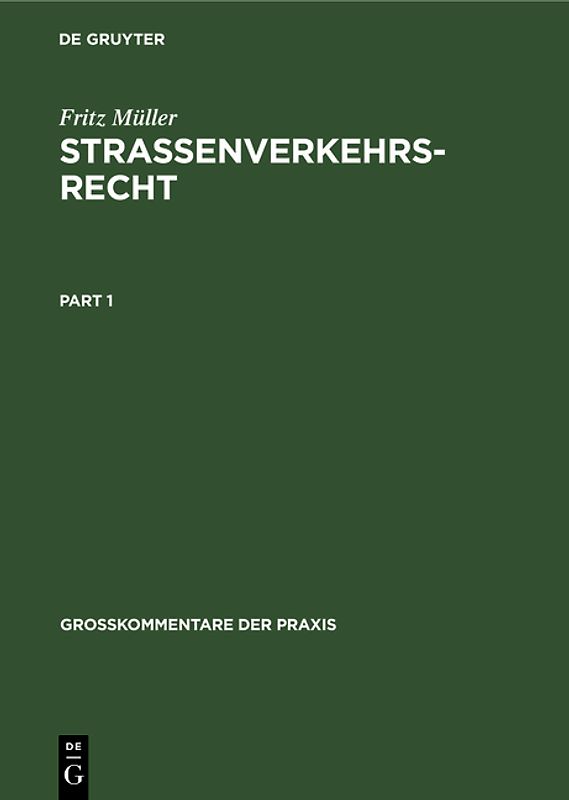 Straßenverkehrsrecht