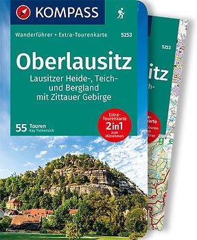 KOMPASS Wanderführer Oberlausitz, Lausitzer Heide-, Teich- und Bergland, mit Zittauer Gebirge, 55 Touren