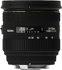 Image of Sigma 24-70 mm F2.8 DG EX HSM 82 mm filter (geschikt voor Canon EF) zwart (Refurbished)