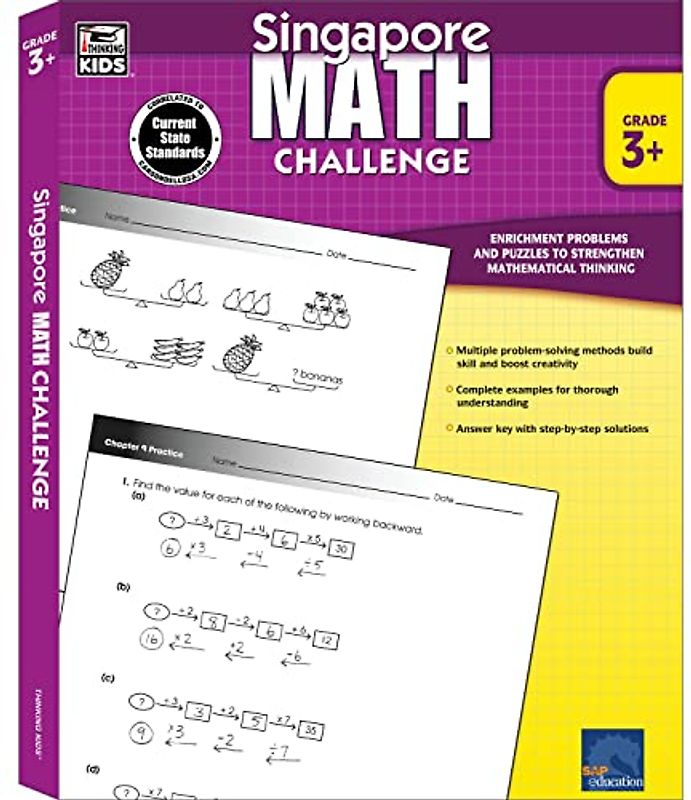 Singapore Math Challenge, Grades 3 - 5: Volume 19