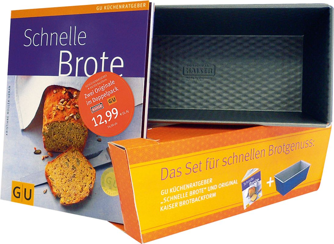 Schnelle Brote plus Backform