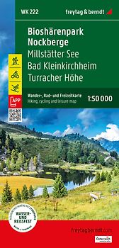 freytag & berndt Wanderkarte WK 222 Biosphärenpark Nockberge, Millstätter See - Bad Kleinkirchheim - Turracher Höhe 1:50.000