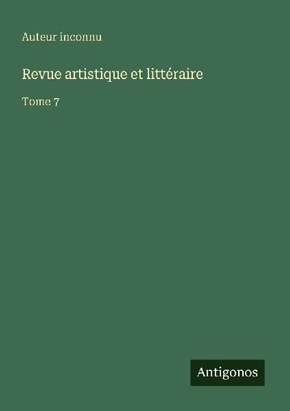 Revue artistique et littéraire