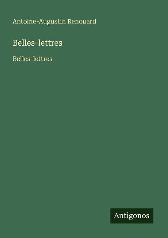 Belles-lettres