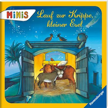 Lauf zur Krippe, kleiner Esel