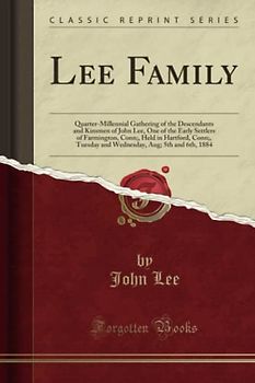 Lee Family (Classic Reprint)