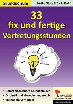 33 fix und fertige Vertretungsstunden Grundschule
