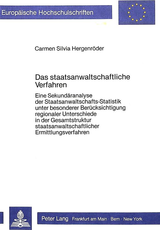 Das staatsanwaltschaftliche Verfahren