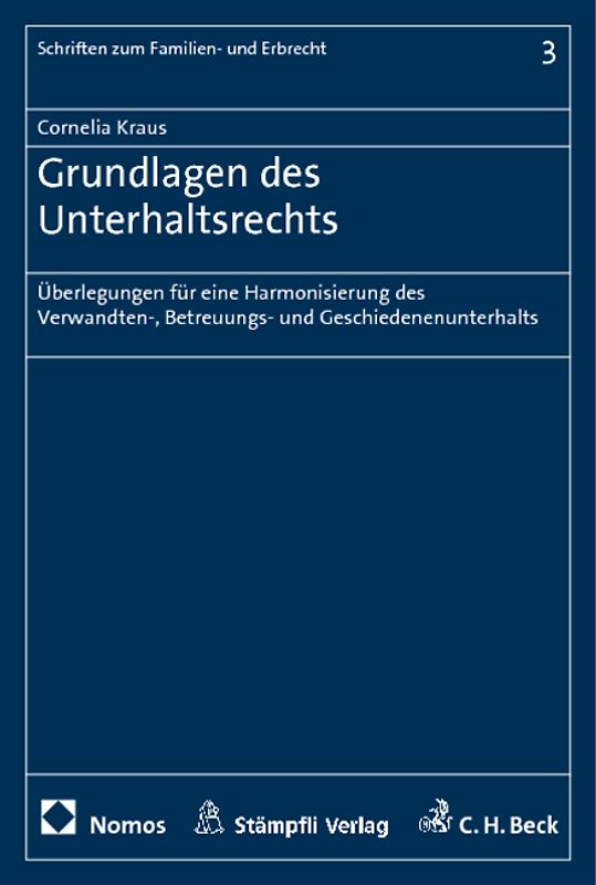 Grundlagen des Unterhaltsrechts