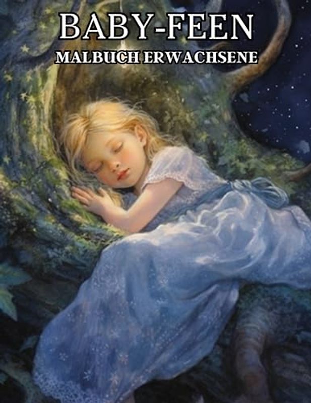 Baby Feen Malbuch: Fantasie Baby-Feen mit magischen Pilzen und Blumen – verzauberte und mystische Graustufen-Designs- Entspannung für Erwachsene