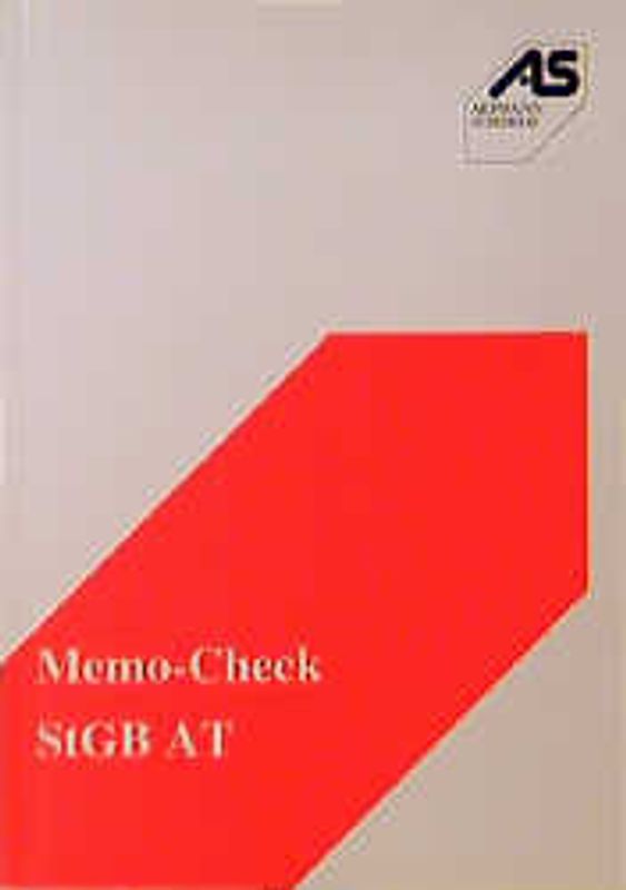 Memo-Check StGB AT