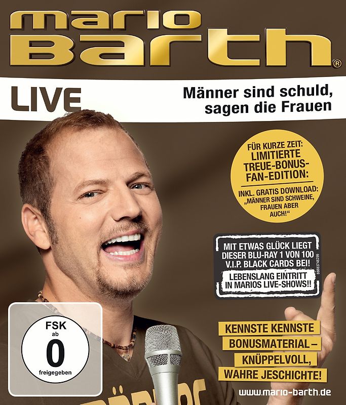 Mario Barth - Männer sind schuld, sagen die Frauen [Blu-ray] Blu-ray Disc