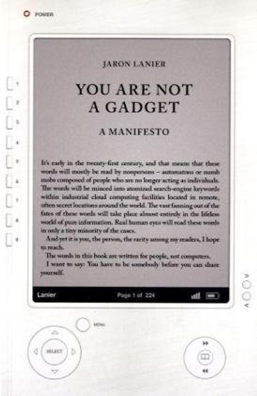 You Are Not a Gadget: A Manifesto - Jaron Lanier