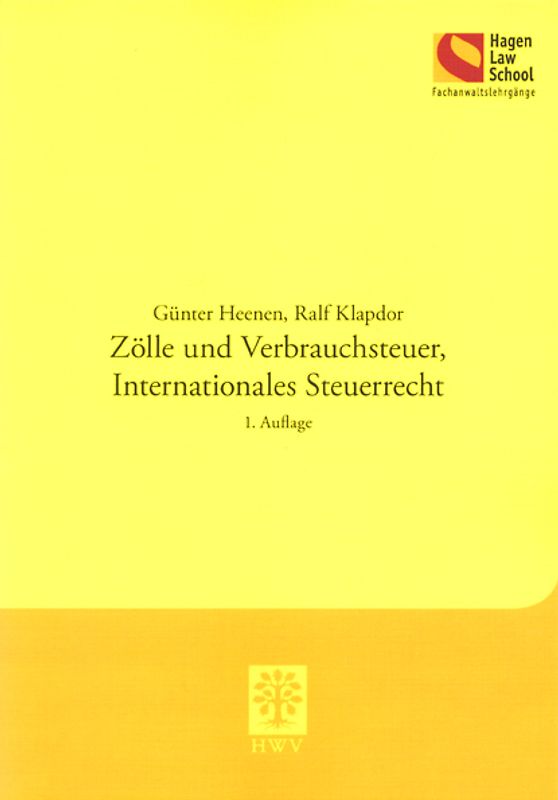 Zölle und Verbrauchsteuer, Internationales Steuerrecht