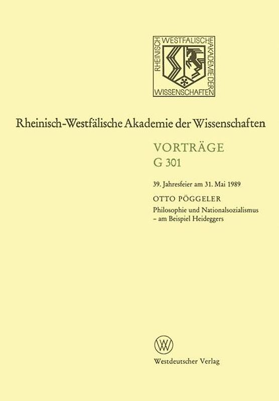 Philosophie und Nationalsozialismus - am Beispiel Heideggers