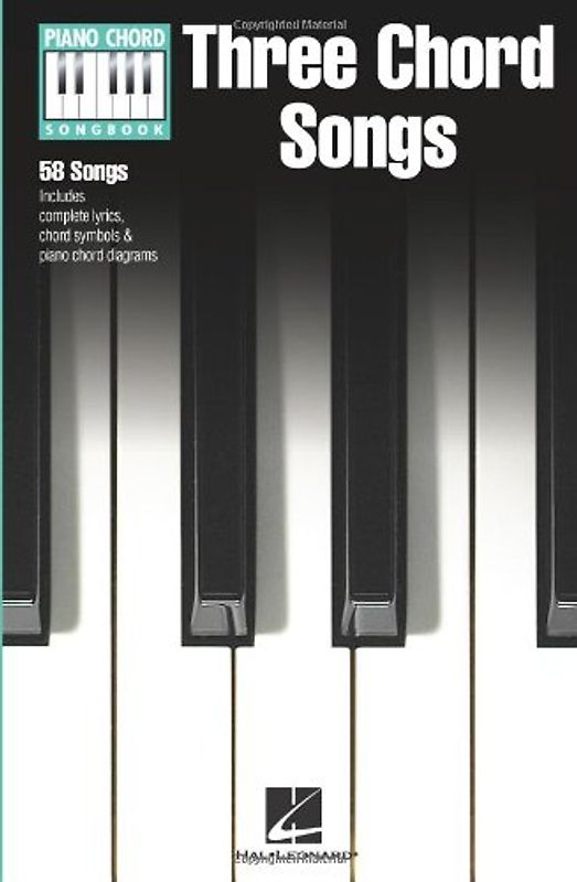 Piano Chord Songbook Three Chord Songs Lc