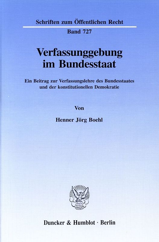 Verfassunggebung im Bundesstaat.