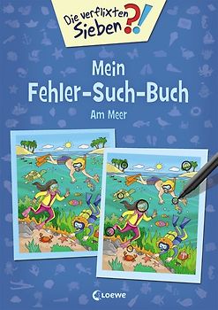 Die verflixten Sieben - Mein Fehler-Such-Buch - Am Meer