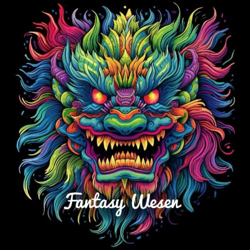 Fantasy Wesen Malbuch: Einhörner, Vampire, Monster, Drachen und vieles mehr (Fantasy Malbücher)