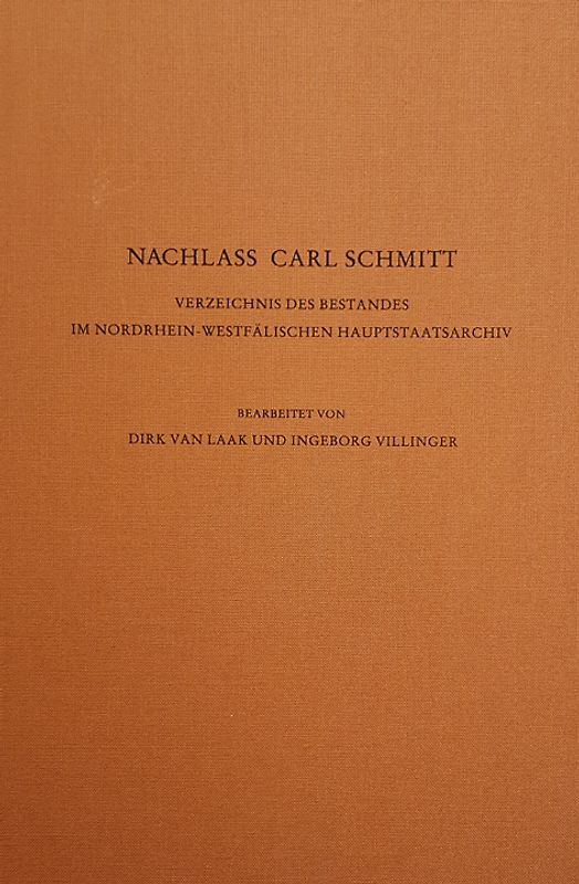 Nachlass Carl Schmitt