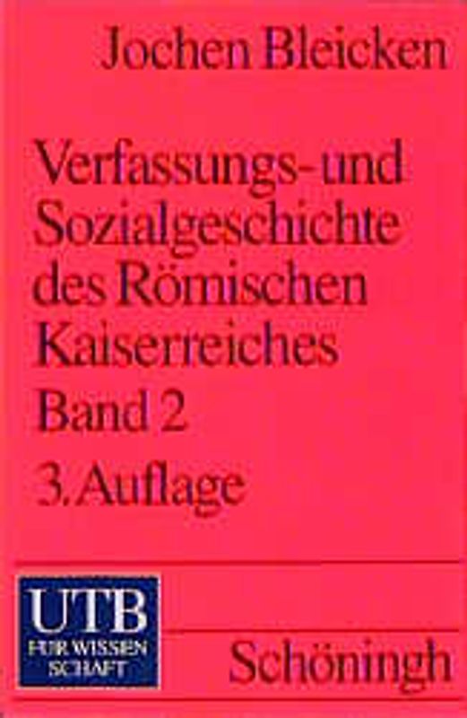 Verfassungs- und Sozialgeschichte des Römischen Kaiserreiches