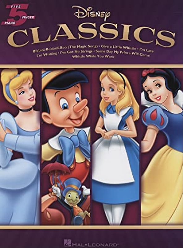 5 Finger Piano Songbook: Disney Classics: Songbook für Klavier (Five Finger Piano)