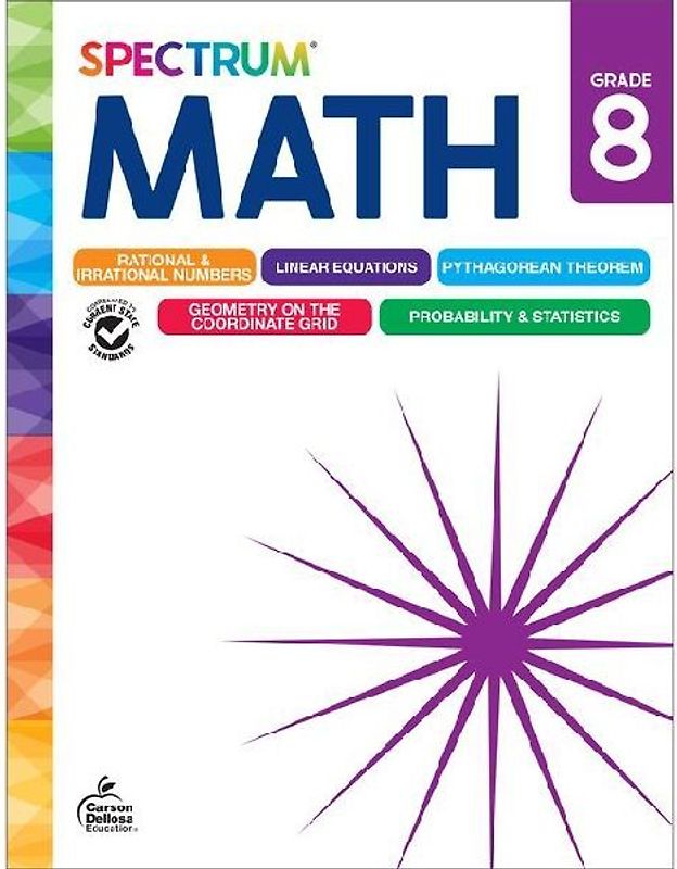 Spectrum Math Workbook Grade 8