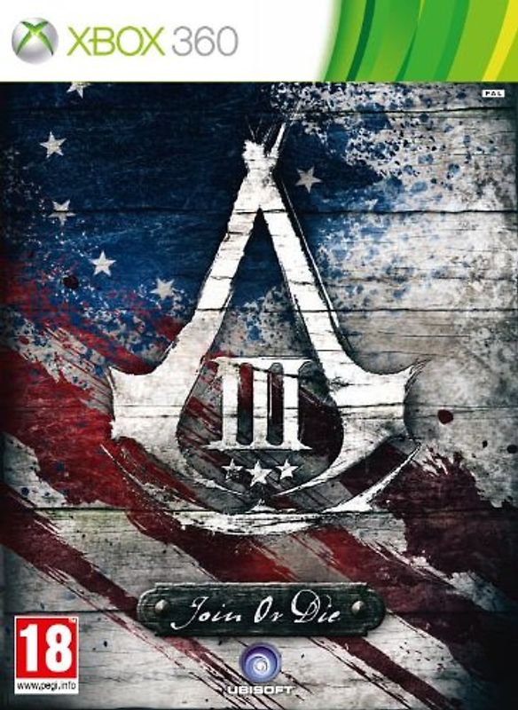 Assassin's Creed III [Join or Die Edition, inkl. Medaillon und George Washingtons Notizbuch, Internationale Version] Xbox 360