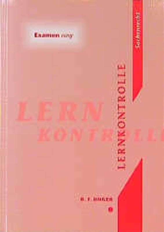 Sachenrecht. Lernkontrolle