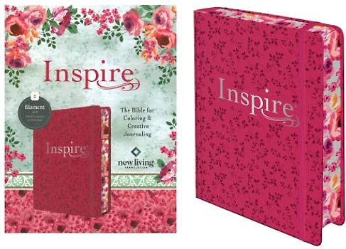 Inspire Bible Nlt, Filament Enabled (Hardcover Leatherlike, Pink Peony)