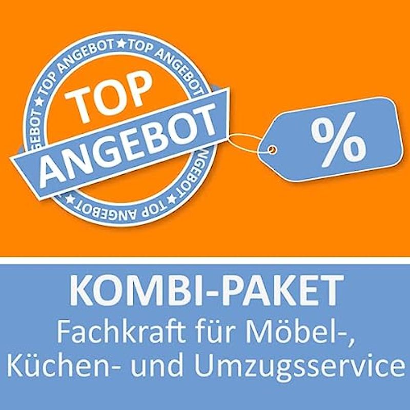 Kombi-Paket Fachkraft für Möbel-, Küchen- und Umzugsservice Lernkarten