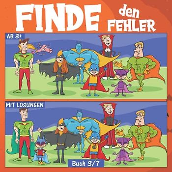 Finde den Fehler für Kinder: Fehlersuchbuch für Kinder ab 3 Jahren | Finde den Unterschied Buch 3/7