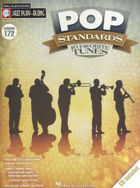 Jazz Play-Along Volume 172: Pop Standards - 10 Favorite Tunes (Buch & CD) - Various