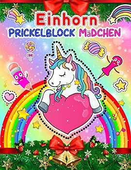 Einhorn Prickelblock Mädchen: 50+ Prickelset Kinder Einhorn | Prickelbilder Set Kinder zu Prickeln Und Ausmalen Für Kinder Ab 5 - 7 | Prickel-set Einhorn Lerne Schneiden, Legen, Prickeln Für Mädchen