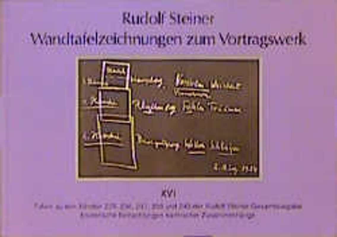 Wandtafelzeichnungen zum Vortragswerk, Bd. XVI