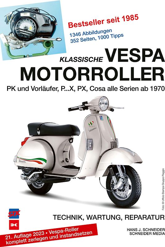 Klassische Vespa Motorroller