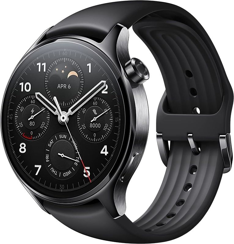 Xiaomi Watch S1 Pro 46 mm noir et bracelet en silicone noir [Wi-Fi]